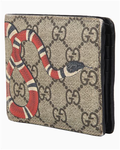 carteira gucci snake|Gucci Carteira GG Supreme Com Estampa Kingsnake .